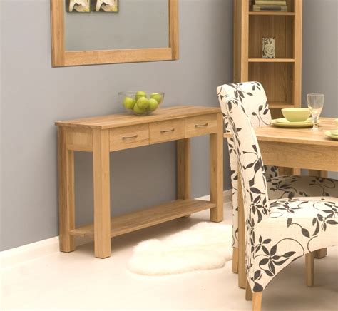 Conran Solid Oak Modern Furniture Console Hallway Hall Table Ebay