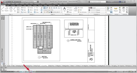 The Architectural Student Autocad Setting Up Paperspace With Plot