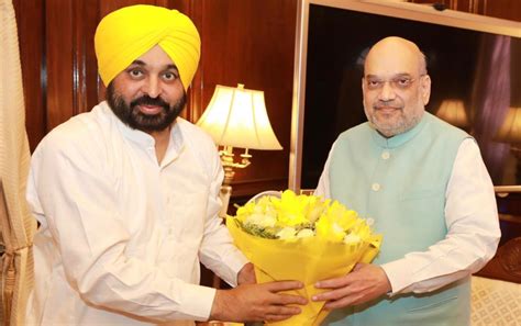 Punjab CM Bhagwant Mann Meets Union Minister Amit Shah Issues Of