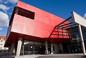 Hochschule München / Der "Rote Würfel" in der Lothstrasse Foto & Bild ...