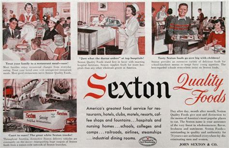 1957 sexton quality foods ad retro food service 1950s etsy retro recipes food ads food quality