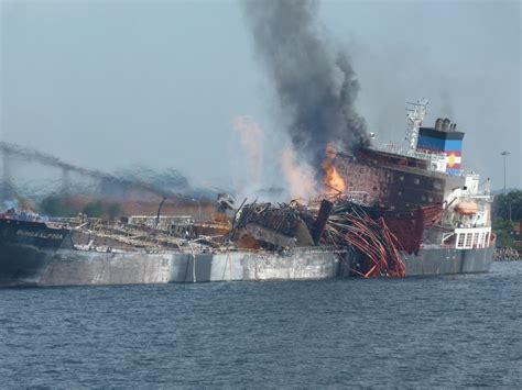 The capacity of the vessels employed in this segment in this segment, we are benefitting from our long term experience in working together with oil majors and international trading companies, as well as. Chemical Tanker Explodes Off Malaysia, Fire Now Threatens ...