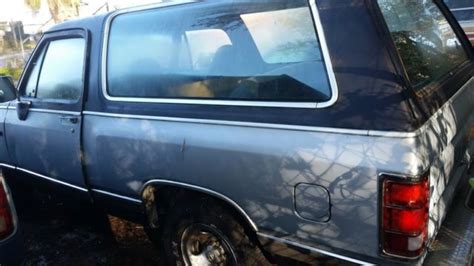 No Reserve 89 Dodge Ram Charger 52 Liter 318 Engine Tax Tag And Title
