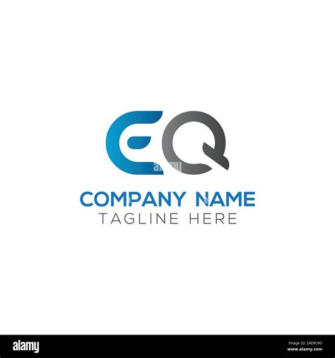 Initial Eq Letter Linked Logo Creative Letter Eq Modern Business Logo