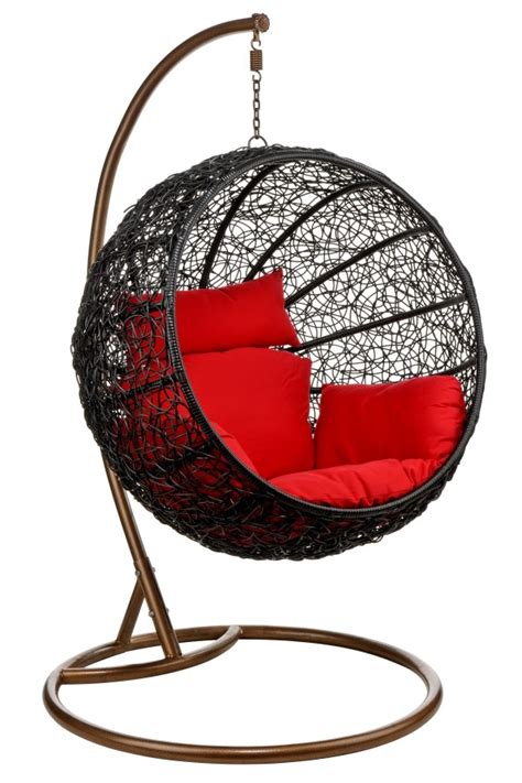 Surpcos hammock chair with lights and durable hanging hardware kit, exquisite round hanging chair, 100% cotton rope macrame swing chairs for indoor/outdoor bedroom patio or garden, max 550lbs, beige. Hanging Egg Chair & Wicker Ceiling Chair Hang in Retro Style