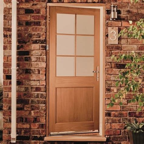 Jeld Wen Curated Oregon External White Oak Radcliffe Clear Glazed Door