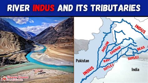 River Indus And Its Tributaries Static Important Topic Youtube