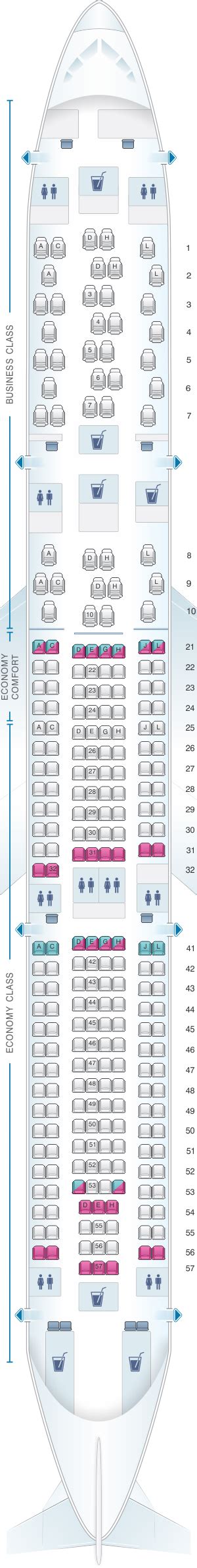 Seat Map Finnair Airbus A330 300 263PAX SeatMaestro