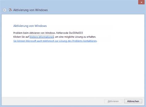 Aktivierung Von Windows Fehlercode Xc E Windows Faq