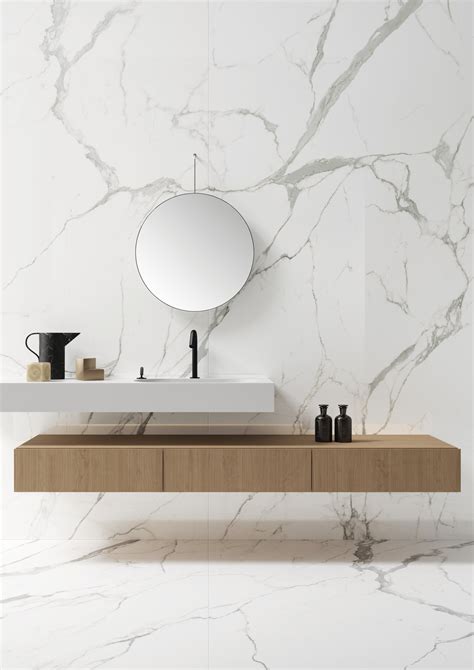 Bianco Statuario Ultra Marmi Marble Effect Floor And Wall Coverings