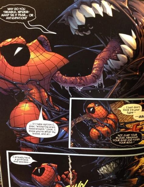 Venom And Spider Mans Relationship Summed Up Perfectly Venom Spiderman Venom Comics Spider