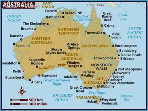 Australia Map Tourist Attractions Australia Tourist Australia