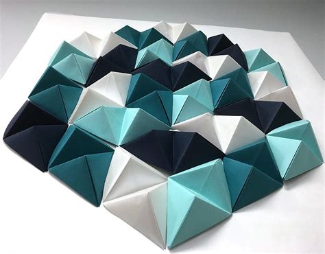 Diy Geometric Paper Wall Art Paper Wall Art Diy Origami Wall Art