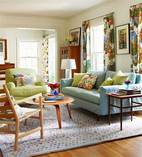 Airy And Bright Living Spaces · Cozy Little House Living Room Colors