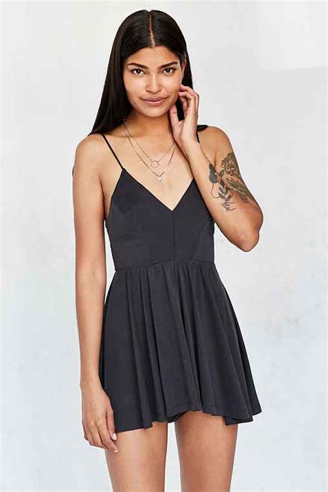 Silence Noise Vanessa Cupro Romper Urban Outfitters