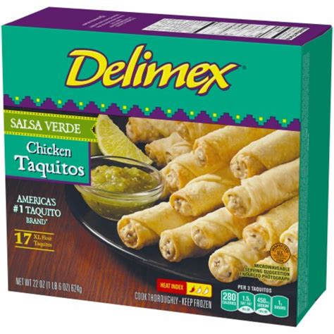 Delimex Chicken Salsa Verde Flour Taquitos 221 Oz Kroger