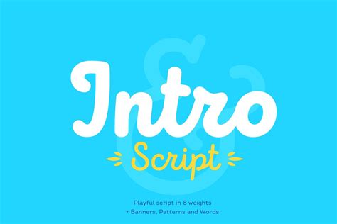 Intro Script Intro Abstract Graphic Design Script