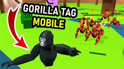 the gorilla tag vr mobile game ripoff you can t play anymore gorilla chase tag youtube