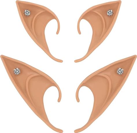 2 Paar Elfenohren Cosplay Elf Ears Anime Party Zubehör Halloween Weihnachten Vampire The