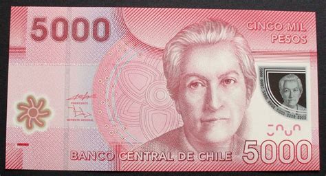 Chile 5000 Pesos 2009 P163 A Polymer Unc Ma Shops