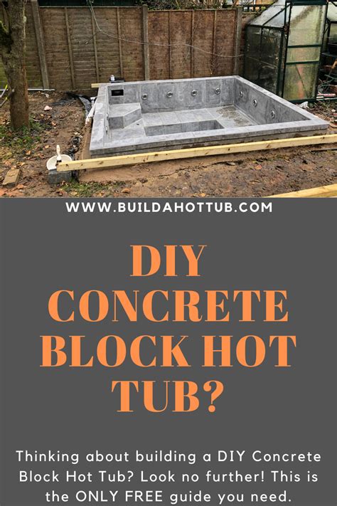 Build A Diy Concrete Block Hot Tub The Definitive Diy Hot Tub Guide Diy Hot Tub Concrete