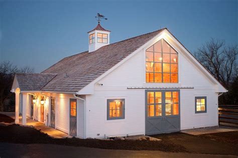 Cupola Shed Farmhouse With Portico Farmhouse Sheds Clapboard