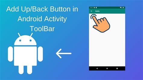 How To Add Android Back Button Up Button In Activity Actionbar Youtube