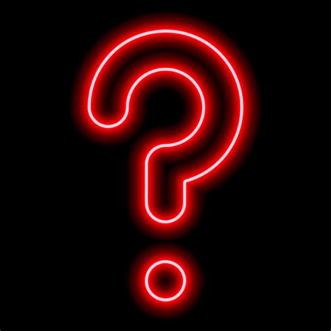 Red Neon Question Mark On A Black Background 8959213 Vector Art At Vecteezy