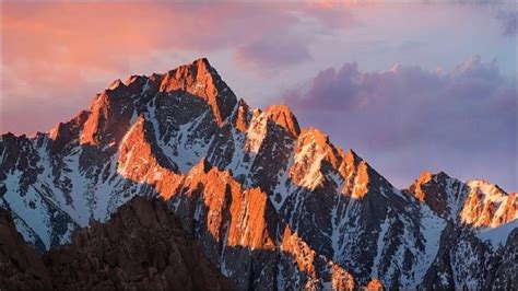 Mac Os Sierra Wallpaperberggebirgehimmelnaturnatürliche Landschaft