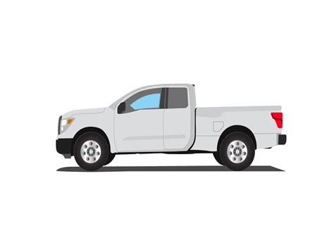 Pickup Truck Vector Vector Illustration Uplabs