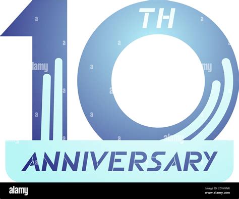 S Mbolo Del D Cimo Aniversario Imagen Vector De Stock Alamy