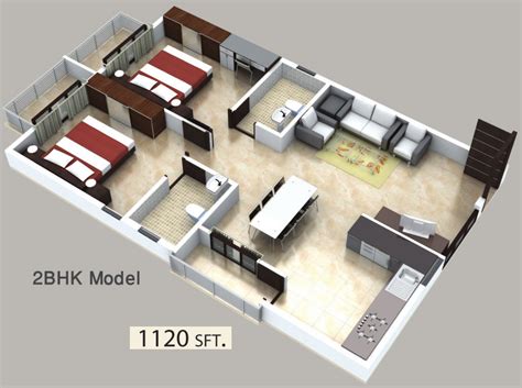 1120 Sq Ft 2 Bhk 2t Apartment For Sale In Peony Projects Sai Aastha