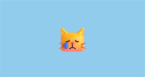 😿 Gato Llorando Emoji On Microsoft Teams 140