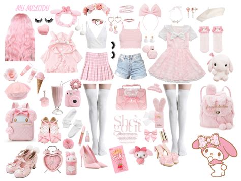 Sanrio My Melody Inspired Pink Fashion Set Discover Outfit Ideas For Everyday Made With The
