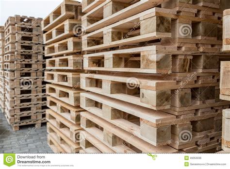 Stock Wooden Pallets Stock Photo Image Of Industrial 49353036