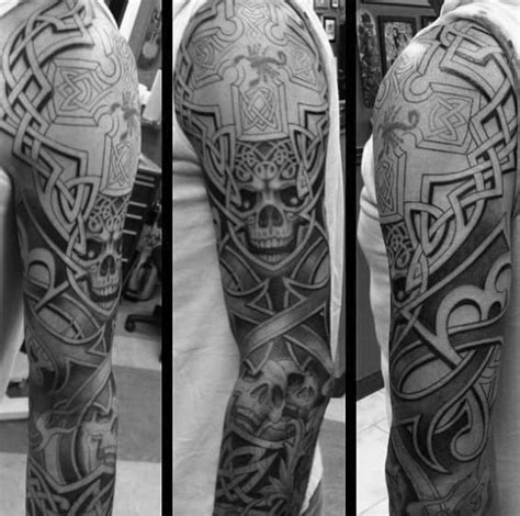 40 Celtic Sleeve Tattoo Designs For Men - Manly Ink Ideas