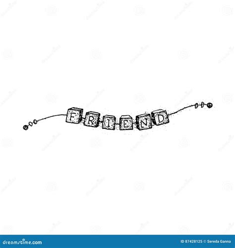 Dotwork Friend Bracelet Stock Illustrations 2 Dotwork Friend Bracelet