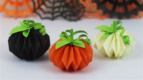 Origami Pumpkin Halloween Craft How To Make Halloween Paper Pumpkin