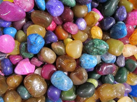 Polished Pebbles Colorful Stones Rocks Landscaping Texture