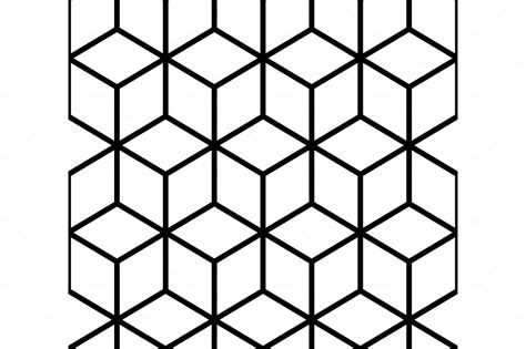Geometric Pattern Cube Pre Designed Vector Graphics Creative Market