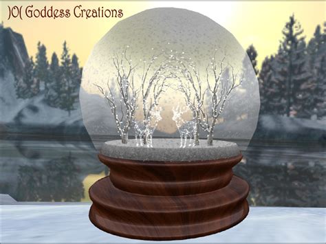 Second Life Marketplace O Gc Lighted Reindeer Snowglobe