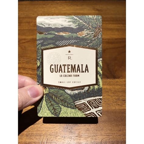 Jual Starbucks Reserve Taster Card Guatemala La Colina Farm Rare