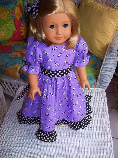 american girl doll dress fits18 inch dolls purple by asewsewshop 14 99 girl doll clothes doll