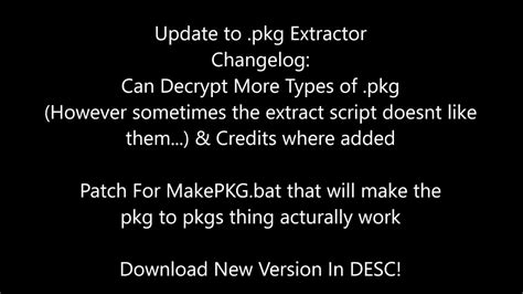 Pkg Extractor Update Youtube