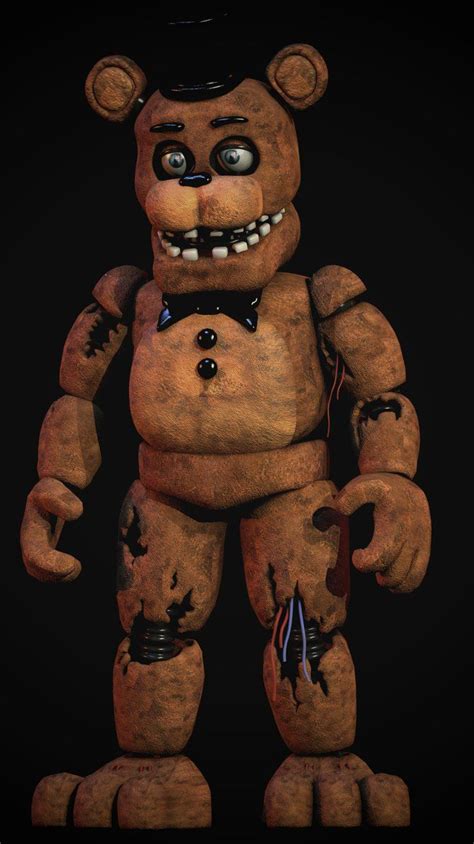 Corrected Withered Freddy Blender Fnaf By Trawert Fnaf Freddy Freddy