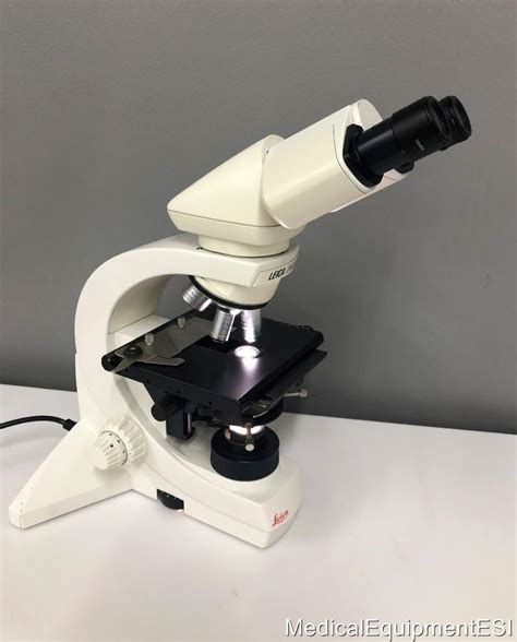 Leica Dmls Microscope With C Plan 4x 10x 40x 100x Objectives L Plan