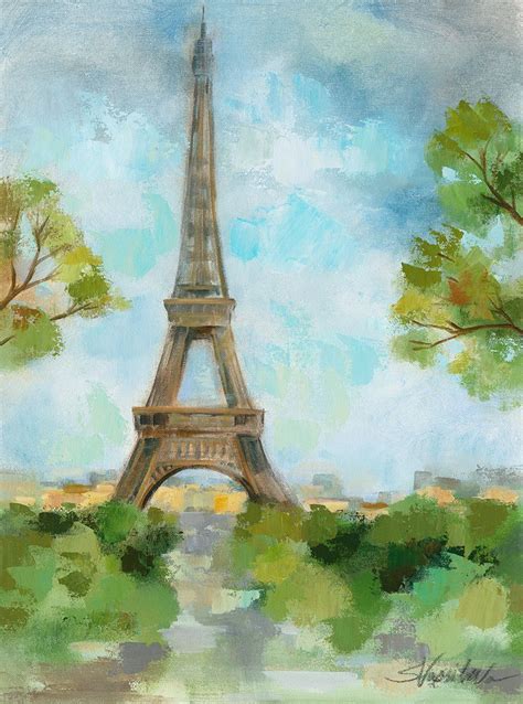 Eiffel Tower I Spring Eiffel Tower Art Fine Art Printmaking
