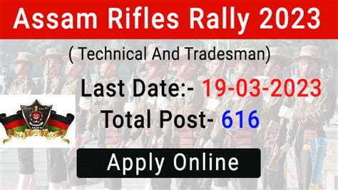Assam Rifles Recruitment Rally Assamrifles Gov In