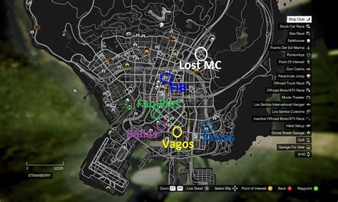 Gta V Gang Locations Map