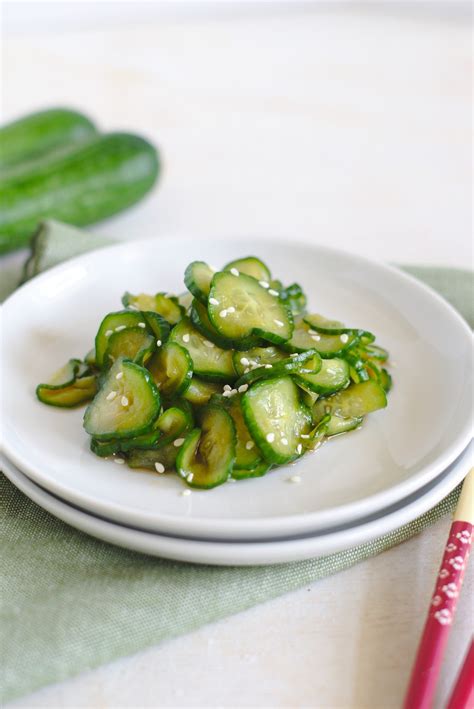 Japanese Cucumber Salad Sunomono Mildly Meandering